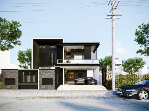 1 Kanal Gray Structure House For Sale In B Block Citi Housing Sialkot front elevation