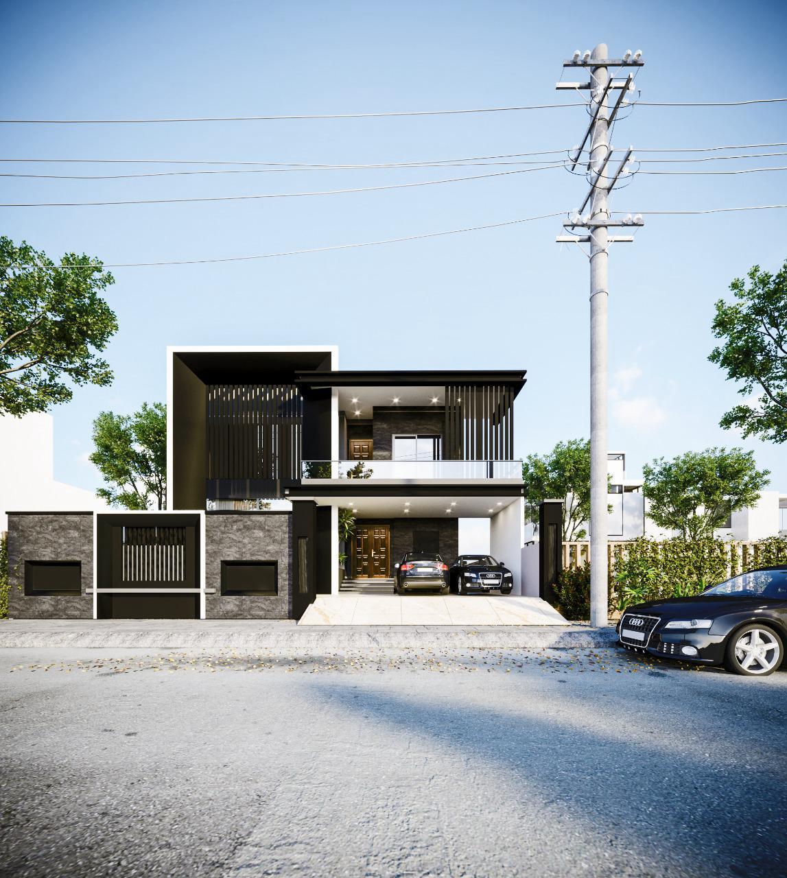 1 Kanal Gray Structure House For Sale In B Block Citi Housing Sialkot front elevation