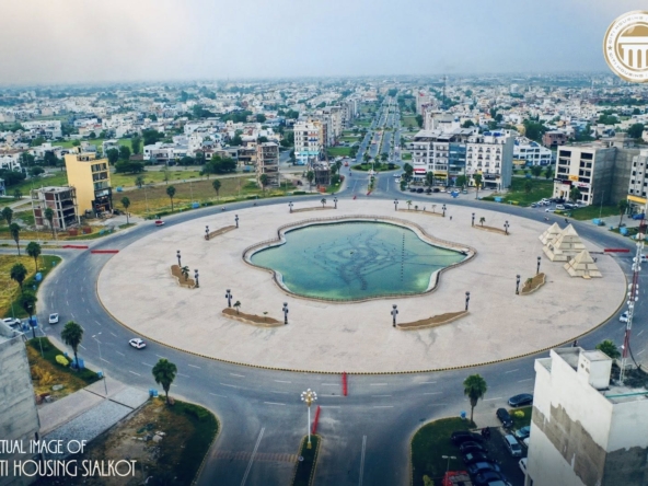 Citi Housing Sialkot Dancing Fountain Commercial view