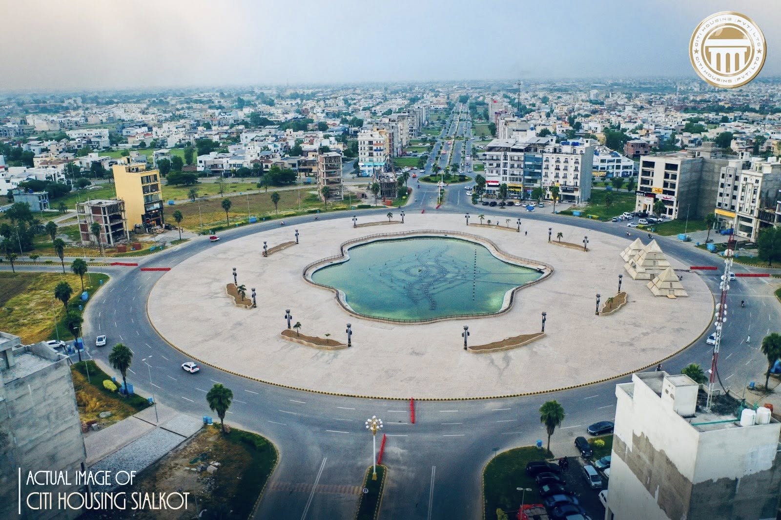 Citi Housing Sialkot Dancing Fountain Commercial view